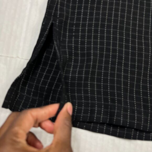 Chicos Design 3/4 Sleeve Button Down Shirt Plaid Casual Comfort Slit Top 2 LARGE - Picture 9 of 10